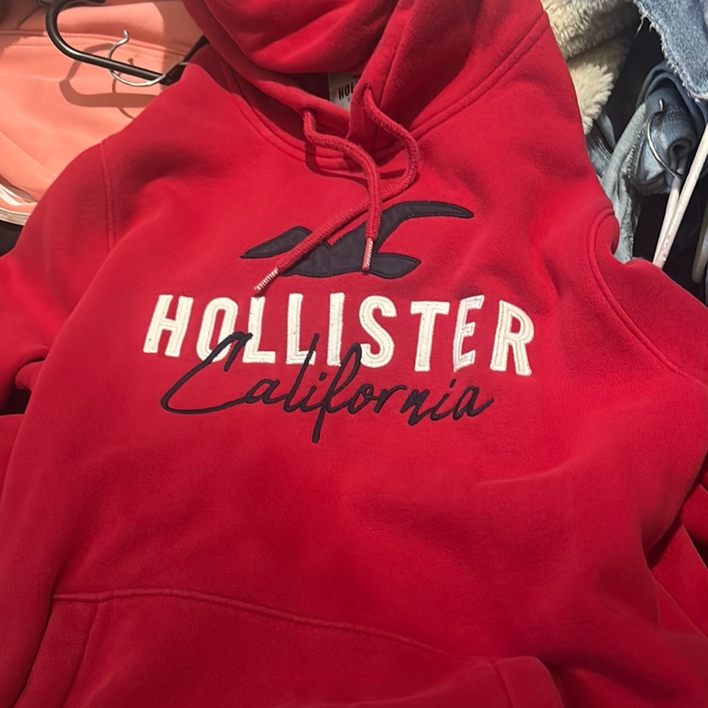 Hollister Vibrant Red Pullover